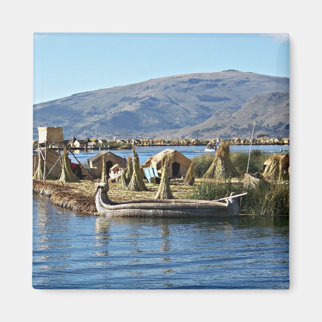 Aimant Lac Titicaca - Île flottante (Devant)