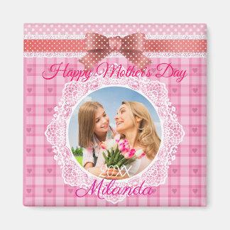 Aimant Lace Ribbon Bonne fête des mères