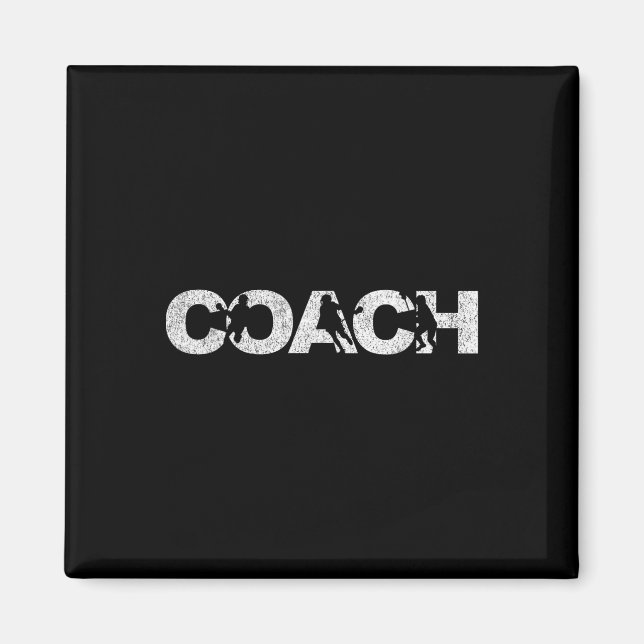 Aimant Lacrosse Coach Lacrosse Coach Retro (Devant)