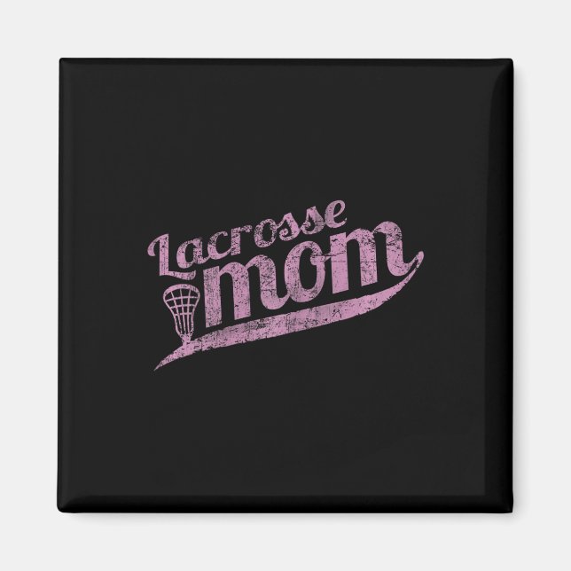 Aimant Lacrosse Maman - Fier Lax Mother Tee (Devant)
