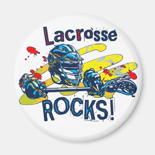 Aimant Lacrosse Rocks LaX Gear (Devant)
