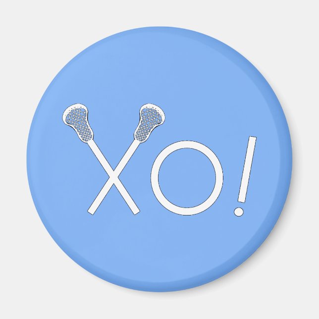 Aimant Lacrosse Team Light Blue (Devant)