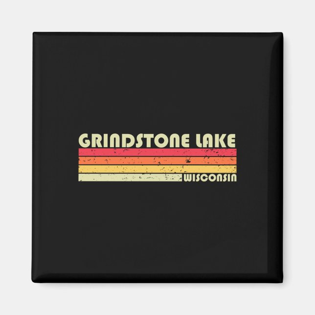 Aimant lacs grindstone wisconsin pêche drôle camping (Devant)