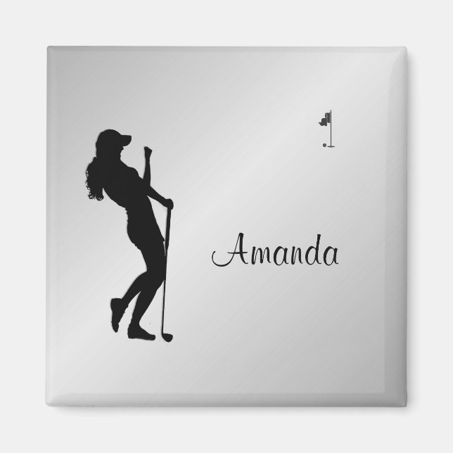 Aimant Ladies Golfer Personal (Devant)