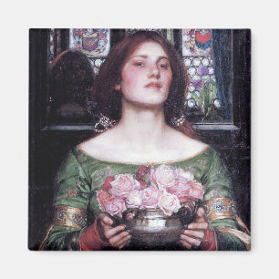 Aimant Lady and Roses, John William Waterhouse