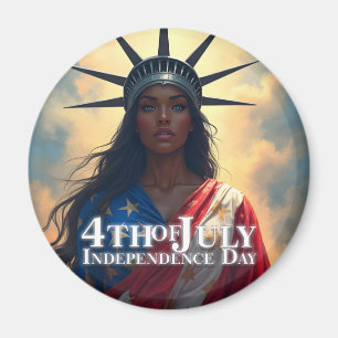 Aimant Lady Liberty Réinventée – Un Nouveau Visage de la