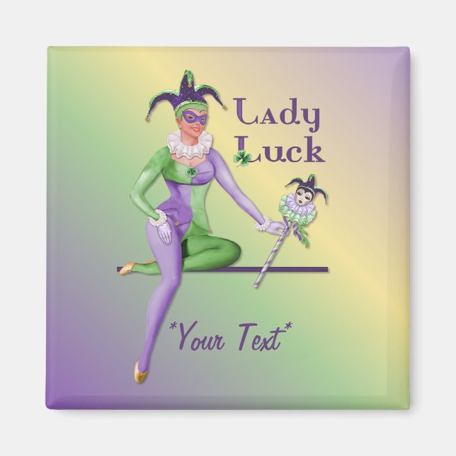 Aimant Lady Luck Harlequin (Devant)