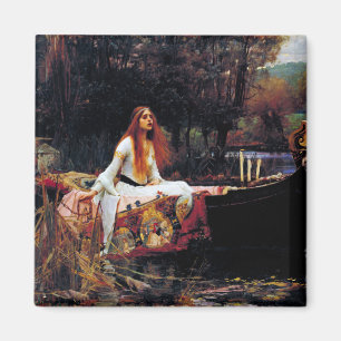 Aimant Lady Of Shallot sur le bateau J.W. Waterhouse Fine