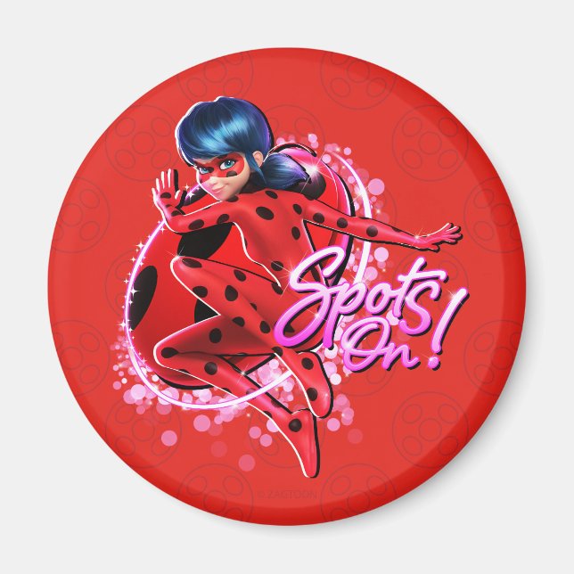 Aimant Ladybug miraculeux | Spots Sur Graphic (Devant)