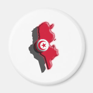 Aimant L'AFRIQUE : La Tunisie (3d)