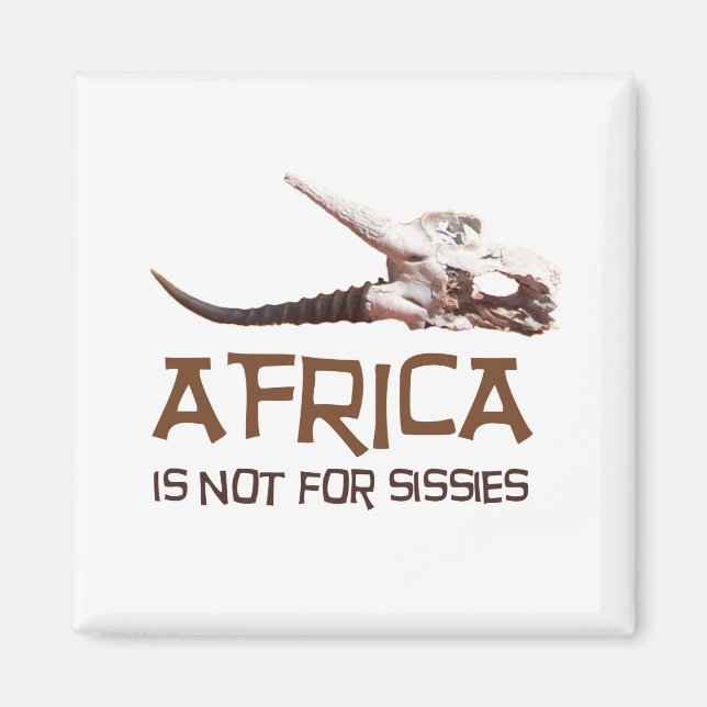 Aimant L'Afrique n'est pas pour les missiles : le crâne d (Devant)