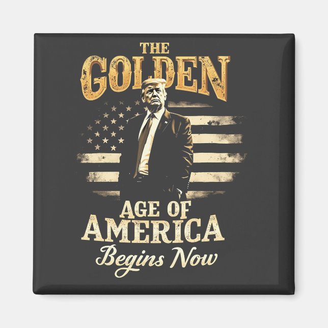 Aimant L'âge d'or de l'Amérique commence maintenant Trump (Devant)