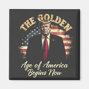 Aimant L'âge d'or de l'Amérique commence maintenant Trump