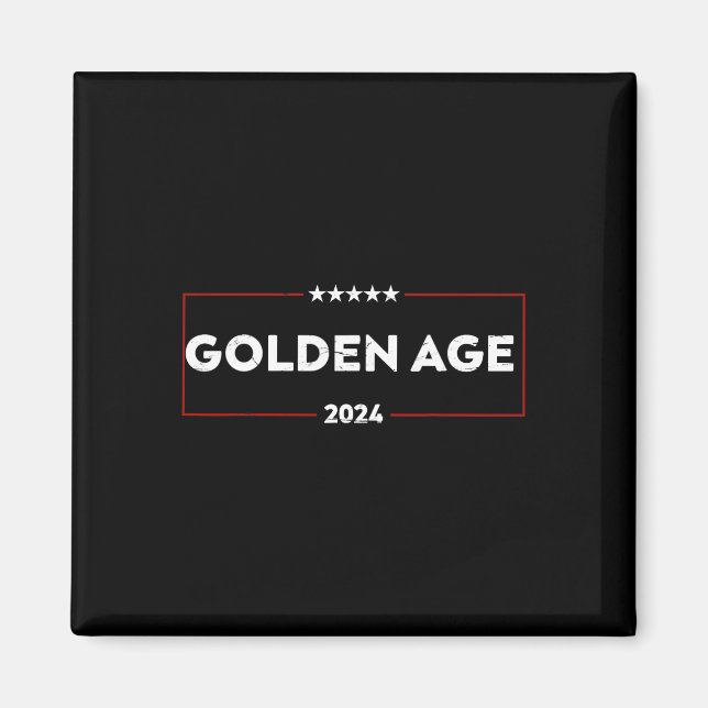 Aimant L'âge d'or Trump gagne 2024 (Devant)