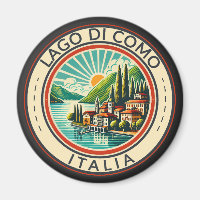 Lago di Como Italia Illustration Insigne d'Art de 