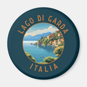 Aimant Lago di Garda Italia Cercle Retro Perdu
