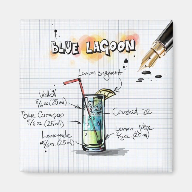 Aimant Lagon Bleu (Devant)