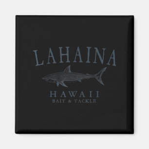Aimant Lahaina hawaii requin vintage ardoise art pêche