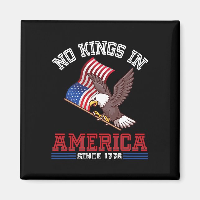 Aimant L'Aigle Et Les Etats-Unis Drapeau L'Indépendance P (Devant)