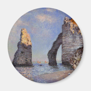 Aimant L'aiguille de roche et le Porte d'Aval - C. Monet