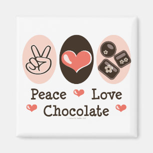 Aimant L'aimant au chocolat Peace Love