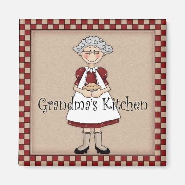 Aimant L'aimant de cuisine de grand-mère (Devant)