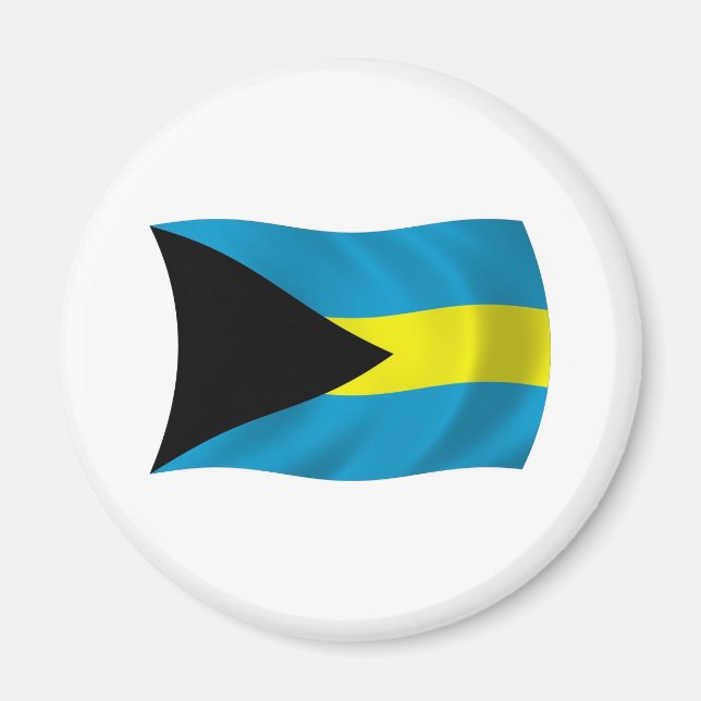 Aimant L'aimant de drapeau des Bahamas (Devant)
