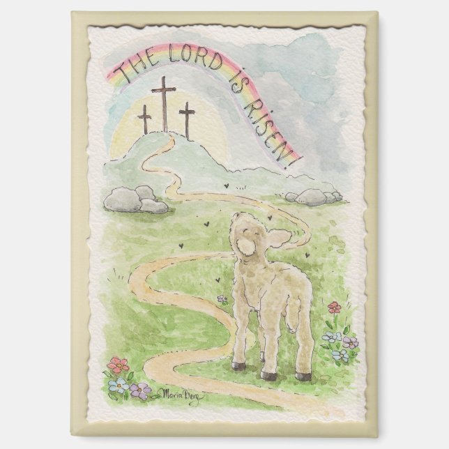Aimant L'aimant de l'agneau ressuscité (Recto)