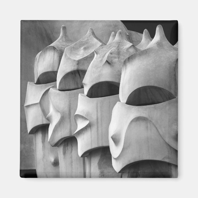 Aimant L'aimant des cheminées de La Pedrera (Devant)