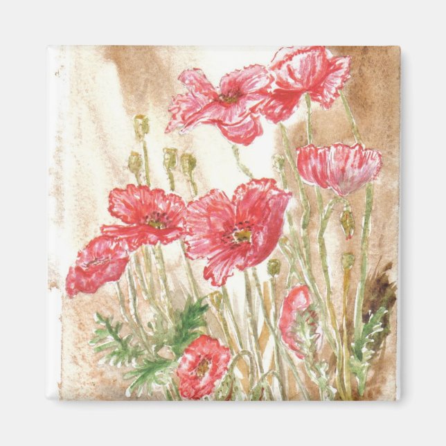 Aimant L'aimant des "Poppies sauvages" (Devant)