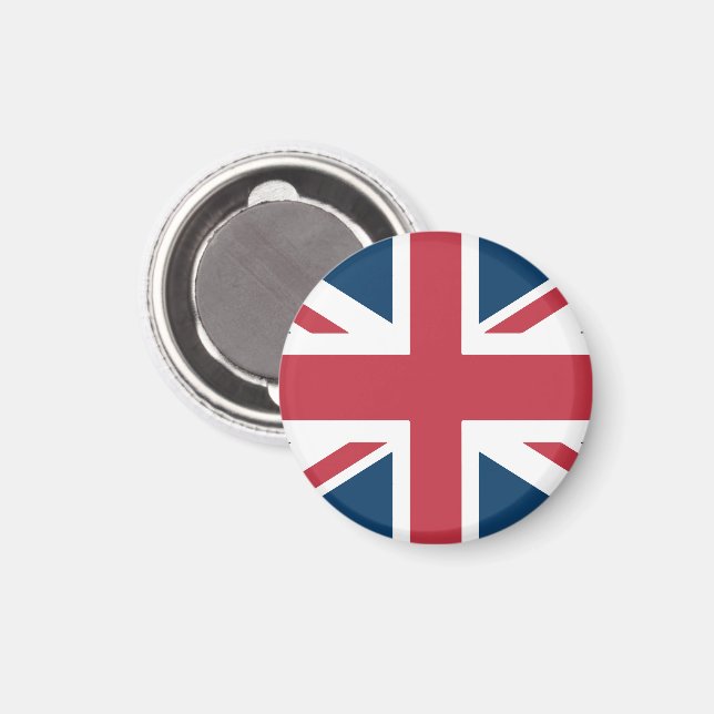 Aimant L'aimant du drapeau britannique Union Jack (Recto/Verso)