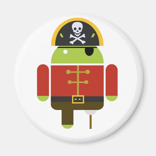 Aimant L'aimant du pirate Android (Devant)