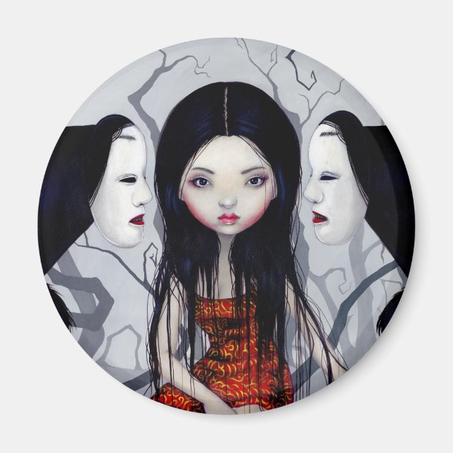 Aimant L'aimant "Fantômes sans visage" (Devant)