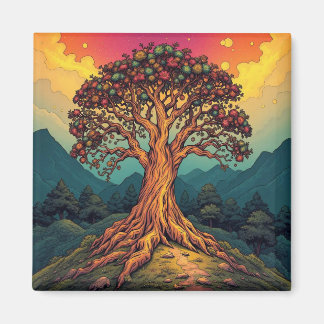 Aimant L'aimant frigorifique de l'arbre de vie