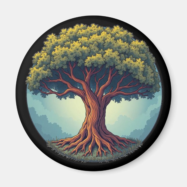 Aimant L'aimant frigorifique de l'arbre de vie (Devant)