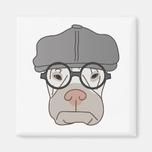 Aimant L'aimant grincheux de Gentlemans - art par Irina