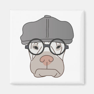 Aimant L'aimant grincheux des Gentlemans - art par Irina 