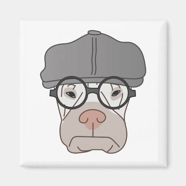 Aimant L'aimant grincheux des Gentlemans - art par Irina  (Devant)