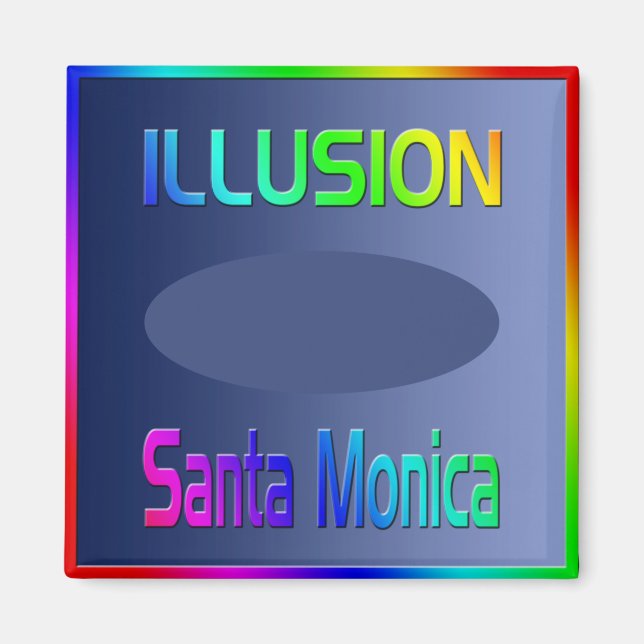 Aimant L'aimant "ILLUSION Père Noël Monica" ! (Devant)