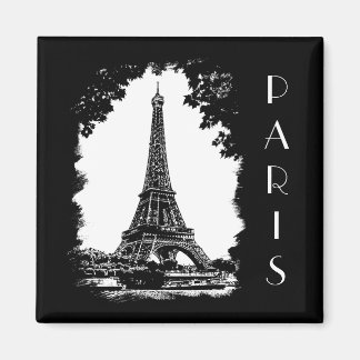 Aimant L'aimant Illustration Tour Eiffel Paris