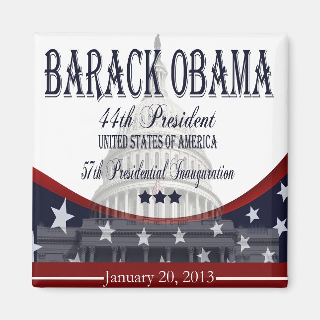 Aimant L'aimant Obama de 2013 (Devant)