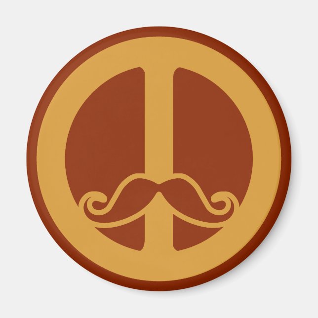 Aimant L'aimant Peace Stache (Devant)