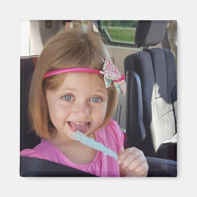 Aimant L'aimant photo Customisé de l'enfant mignon (Devant)