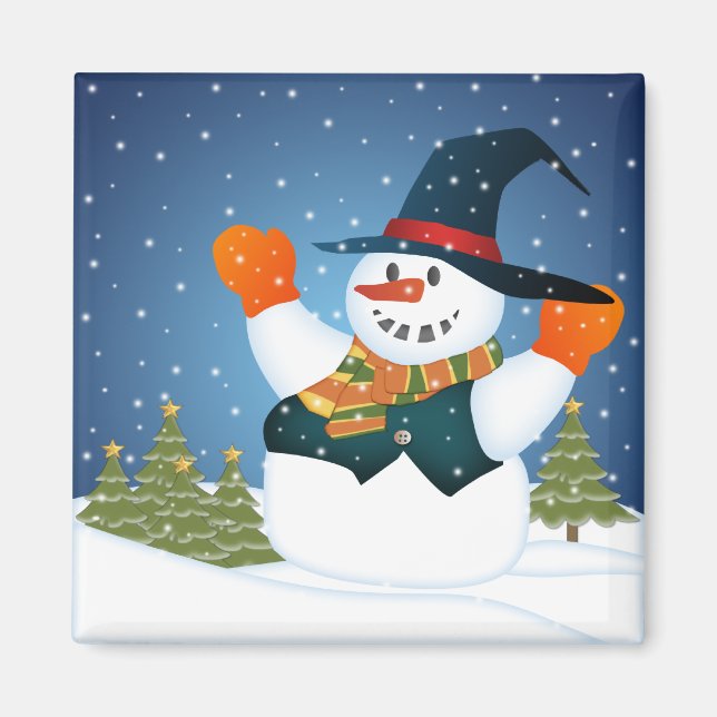 Aimant Laisse-Le Snow Man ! (Devant)