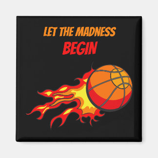 Aimant Laisser la folie commencer, Volant Basketball noir