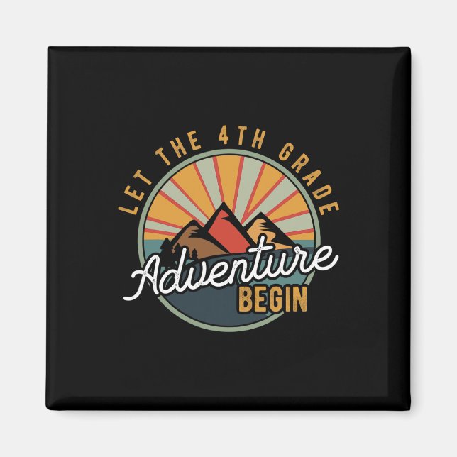 Aimant Laisser l'aventure de 4e année commencer le thé de (Devant)