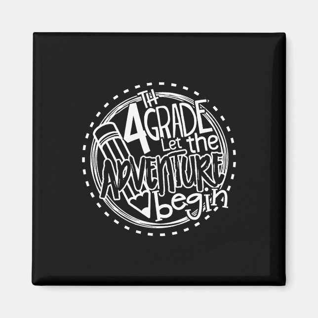 Aimant Laisser l'aventure de 4e année commencer le thé de (Devant)