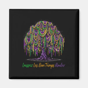 Aimant Laissez Les Bon Temps Rouler Mardi Gras Tree Beads