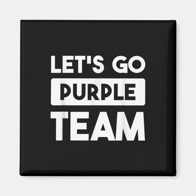 Aimant Laissons Aller Purple Team War Jeu Concours Été Ca (Devant)