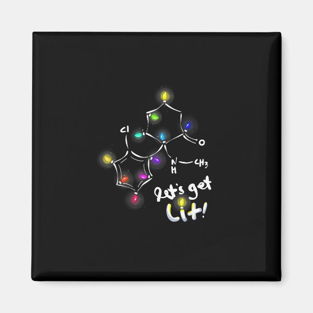 Aimant Laissons la kétamine de Noël (Devant)